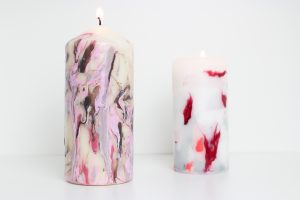 Jak zrobić świeczki z efektem marmuru?